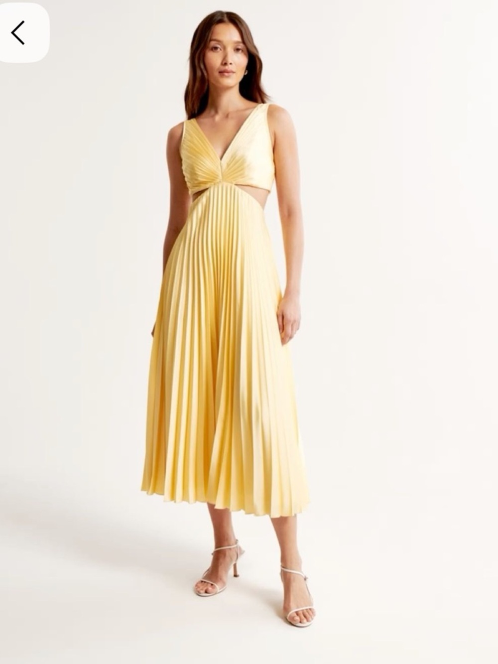 Abercrombie and Fitch Giselle Pleated cut out dress💛